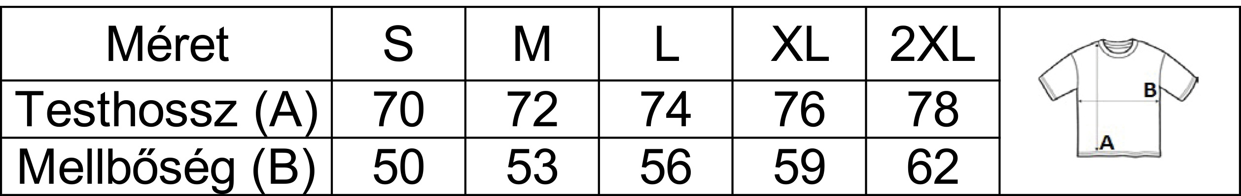 Uniszex póló Fekete - XL