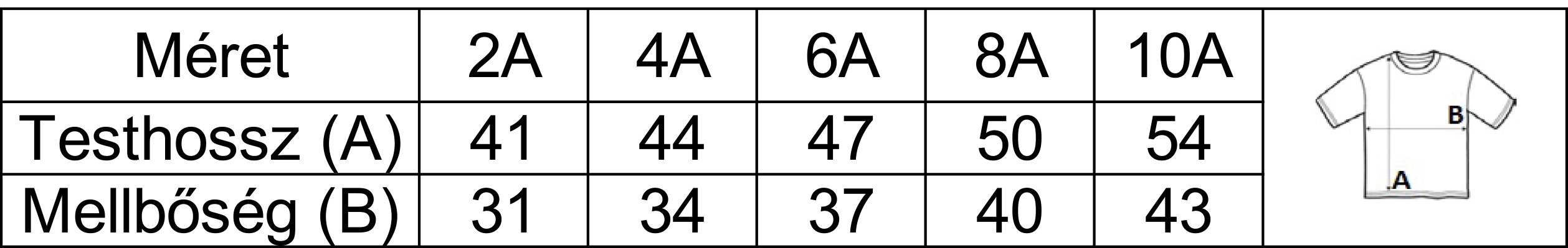 Gyerek póló Piros - 10A